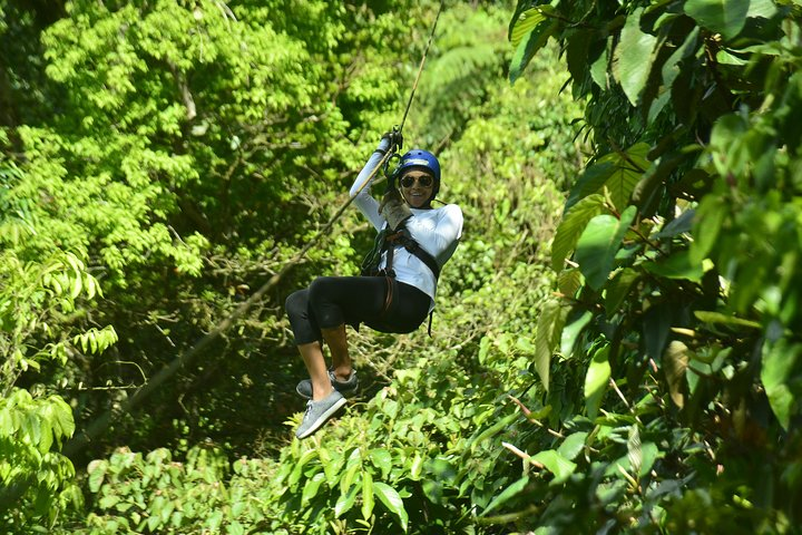 Doing the Canopy zip line